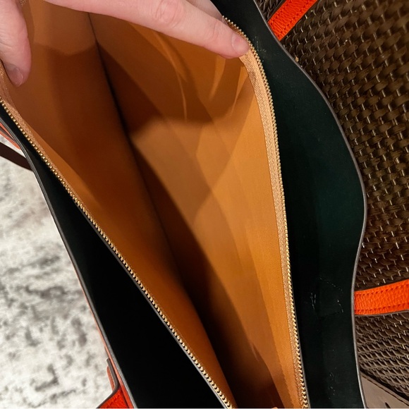 Tory Burch Vibrant Orange Tote - Picture 4 of 5